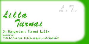 lilla turnai business card